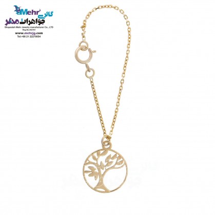 Gold Watch Pendant - Tree Design-MW0204